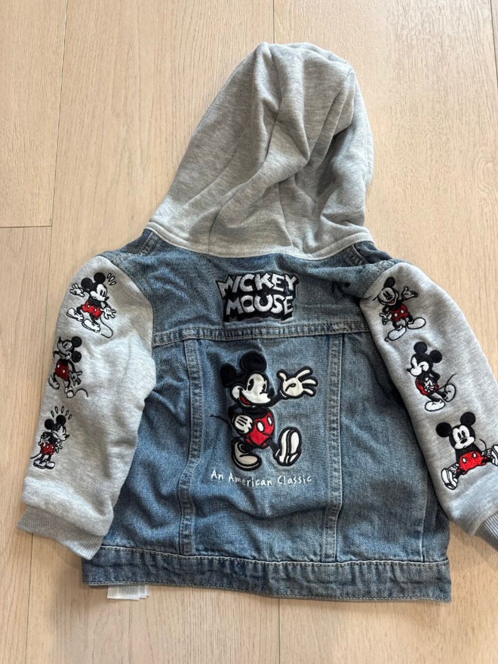 Disney Mickey Mouse Jeans Jacket with Hood 18-24M